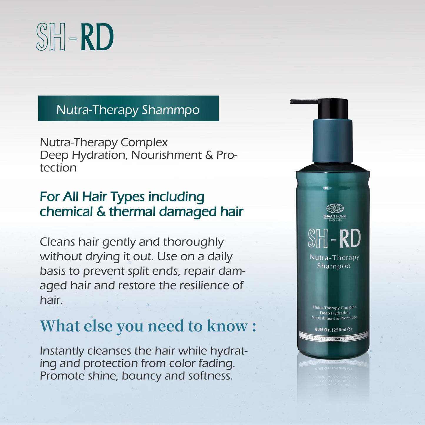 SH-RD Nutra-Therapy Shampoo (8.45oz/250ml)