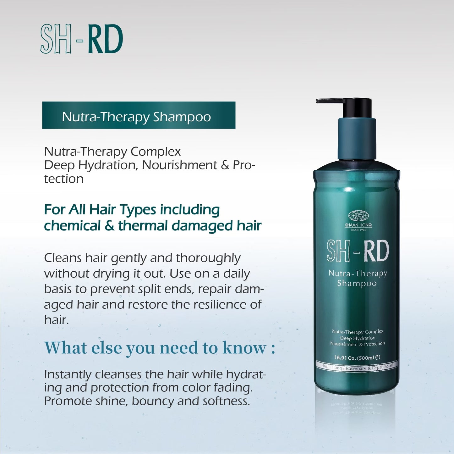 SH-RD Nutra-Therapy Shampoo (16.9oz/500ml)